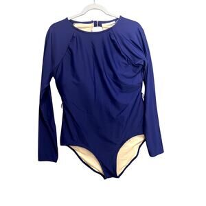 Cabana Life Swim Uni Suit Navy Large NWT (No Belt) One Piece